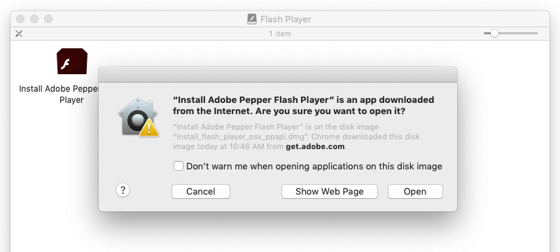 manage settings adobe flash chrome player for mac