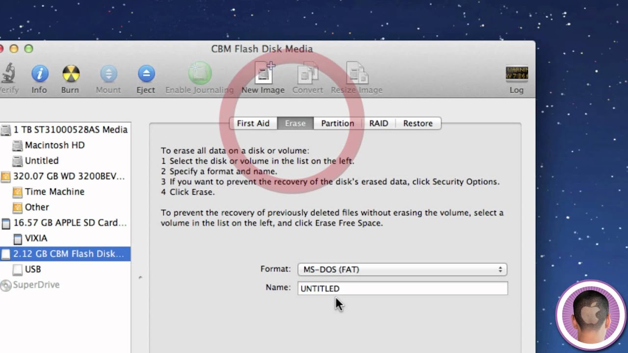 usb storage formatting for mac